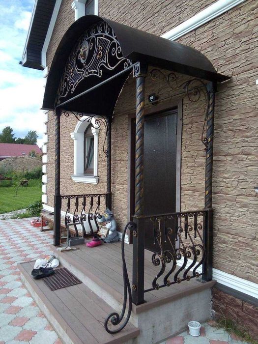 Сварка арки, ворота, козырьки