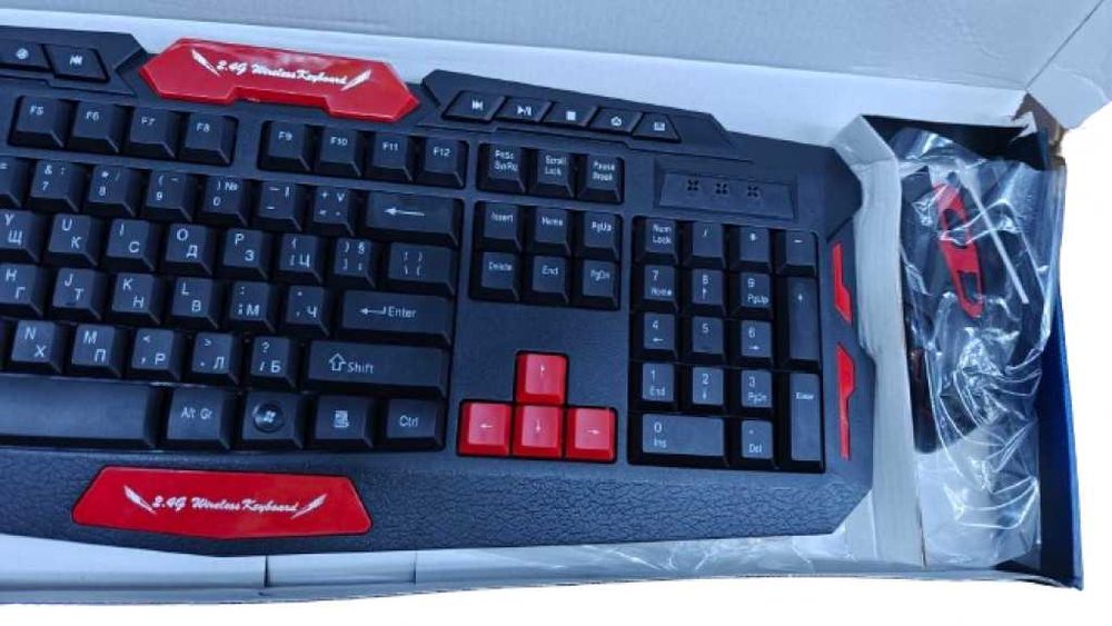 Гейминг безжична клавиатура и мишка за победители с Български букви