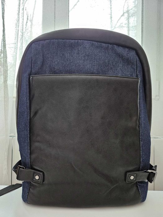 Rucsac laptop BRANVE - Negru & Albastru-denim [Nou / Nefolosit]