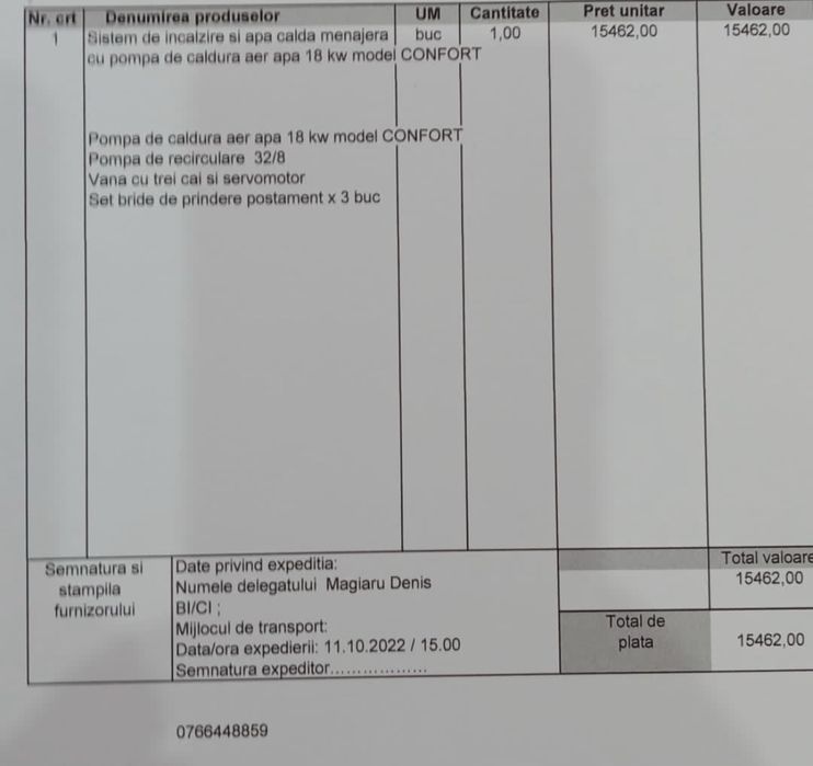 Pompa de caldura aer - apa 18 kw termocasa
