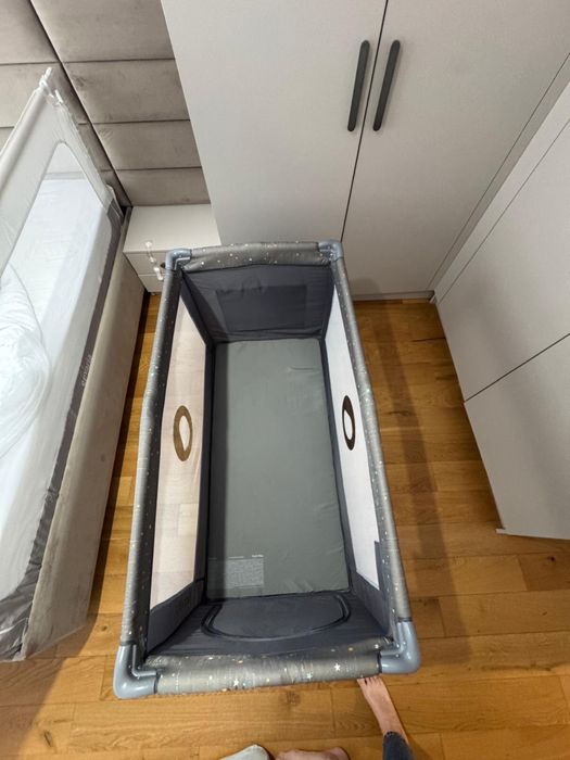 Patut pliant, Lionelo, 120 x 60 cm, plus saltea Cocos  bonus