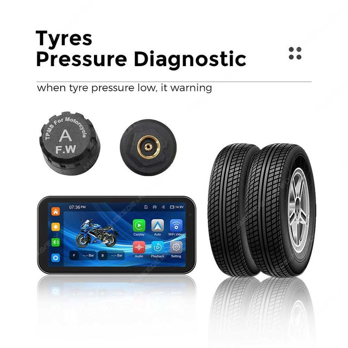 Motorcycle Мото мултимедия с Android CarPlay/Android Auto DVR камери