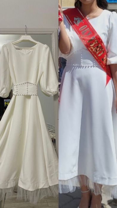 Продам белое платье