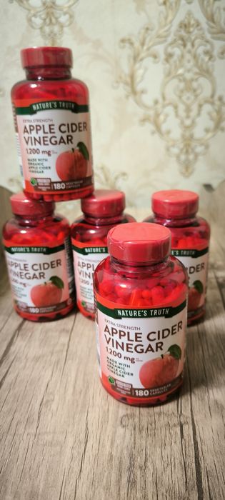 Apple Cider Vinegar 1200 mg — Tabiiy ozish va Detoks!