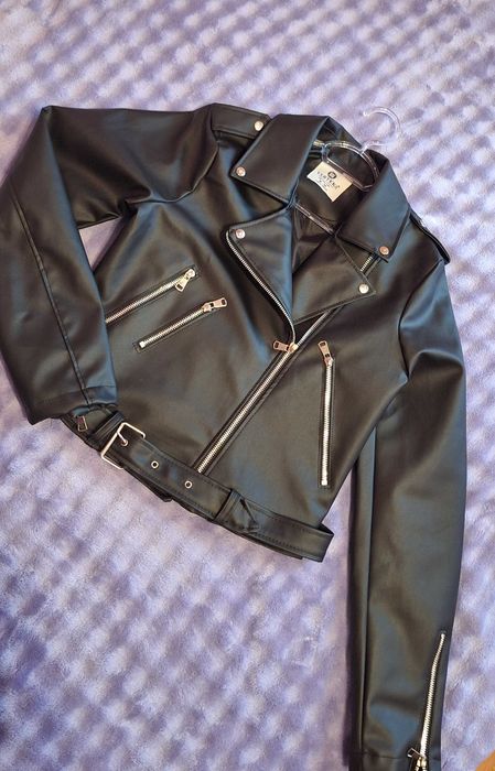 Яке с пух и кожено яке