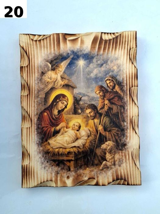 висококачествени цветни  икони печатани върху дърво