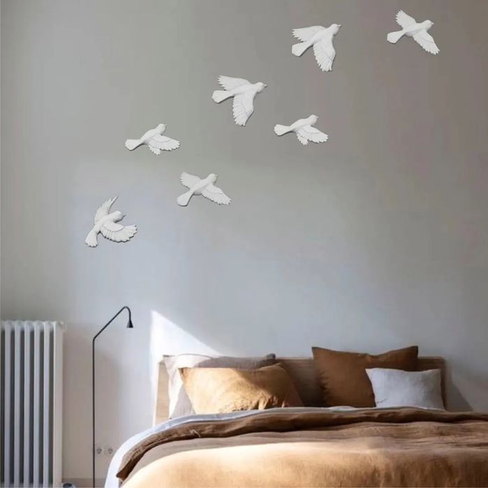 Коллекция барельефов "Стая птиц"