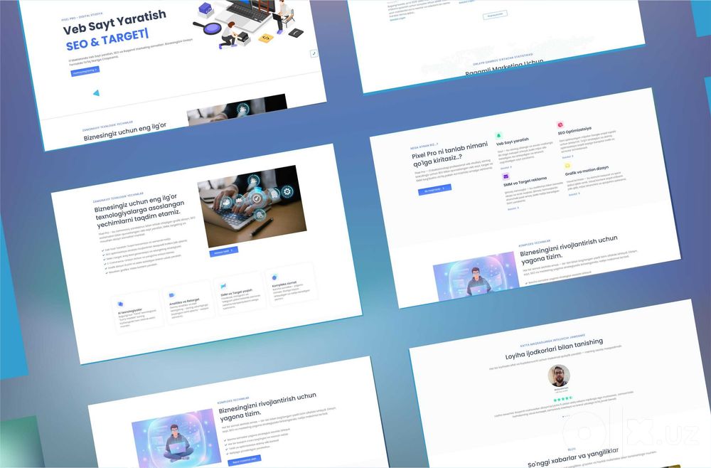 Veb Sayt Tayyorlash | Lid (lead) forma | Lending | Internet Magazin