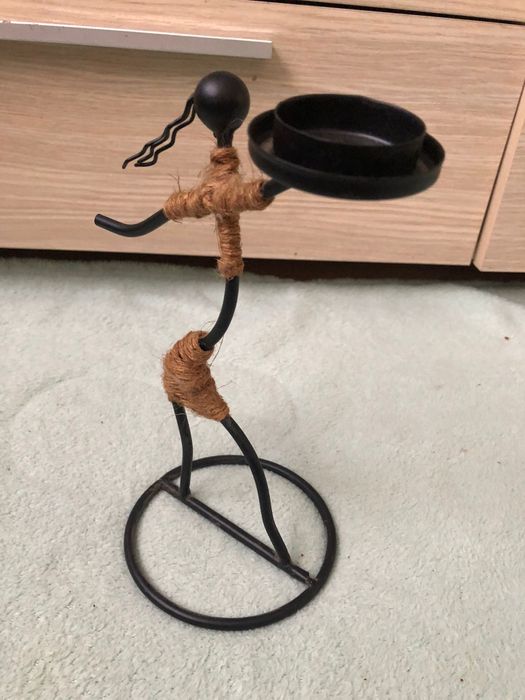 Suport lumanare metalic