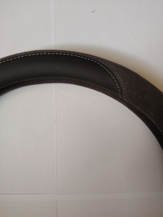 Husa volan din textil cu piele