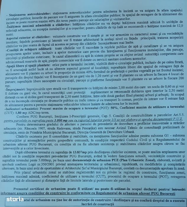 Teren 13836 mp dezvoltare zona Colentina Fundeni Plumbuita