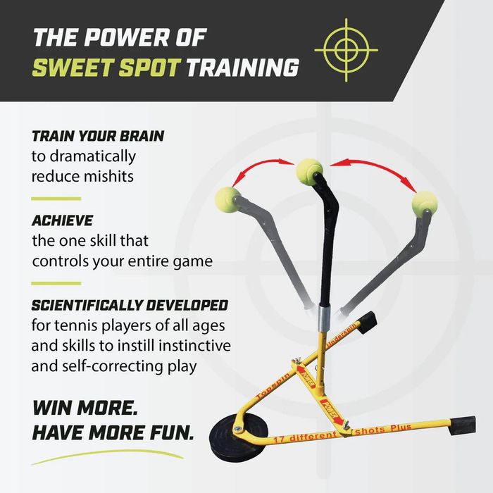 Уред за усъвършенстване на ТОПСПИН в тениса. Billie Jean King's Eye Coach Pro