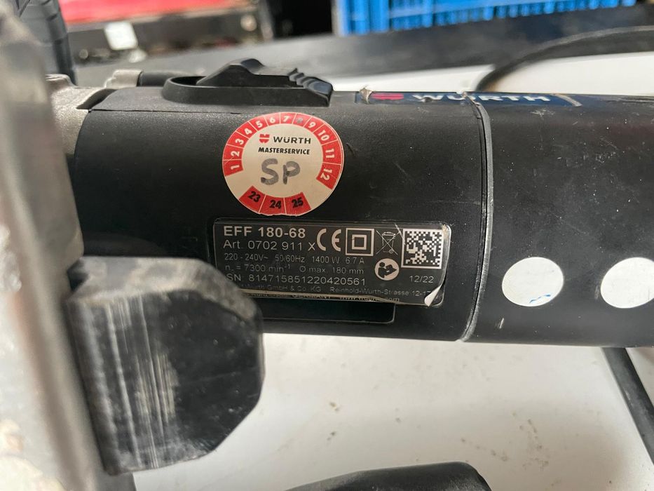 Mașina de șlefuit wurth eff180-68