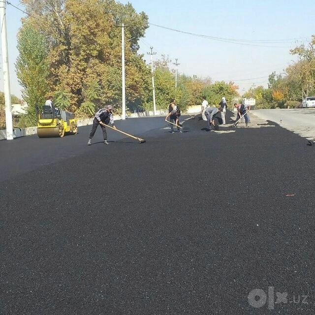Асфальт ишлари киламиз кучаларга Самарканд вилояти  ургут туманида