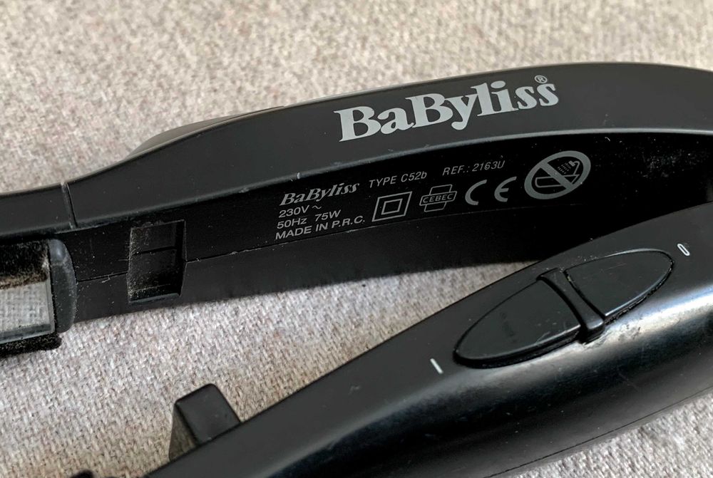 Placa de par BabyLiss C52b cu placi din sticla 75W cu 220 grade