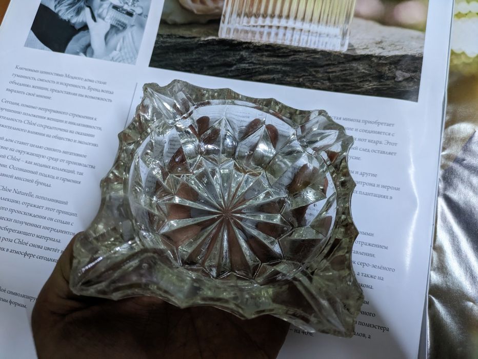 Пепельница стеклянная