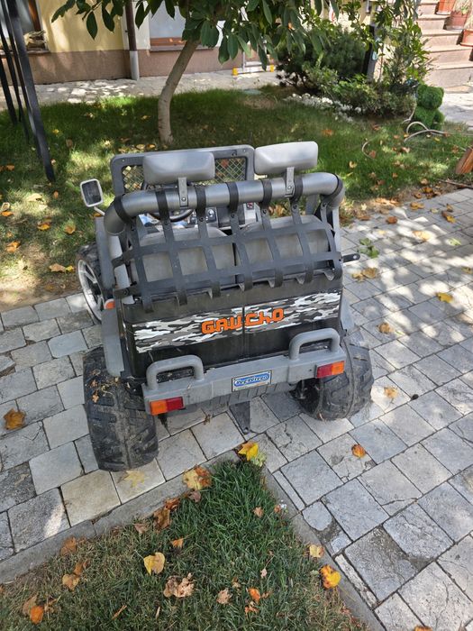 Maşinuță electrică Peg Perego Gaucho Rock'in - 2 locuri, camuflaj nouă