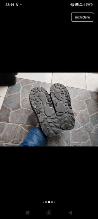 Papuci de masaj/reflexoterapie (cu bile pt talpa) mărimea 38-39