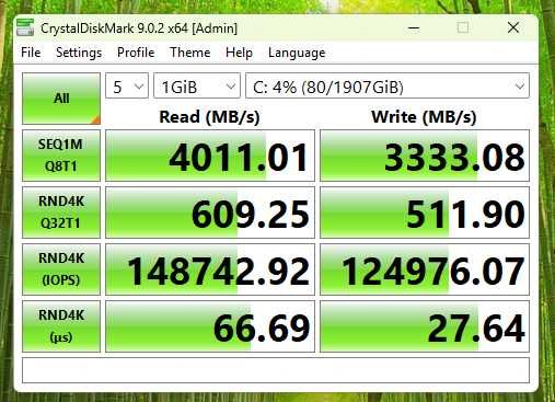 SSD PCIe 4.0 NVME 2TB Garantie