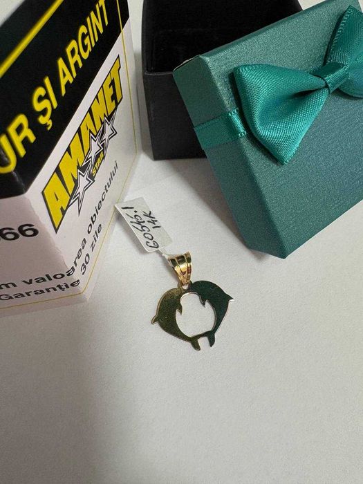 Pandant Cu Delfini Aur 14k 1.23gr (cdc)