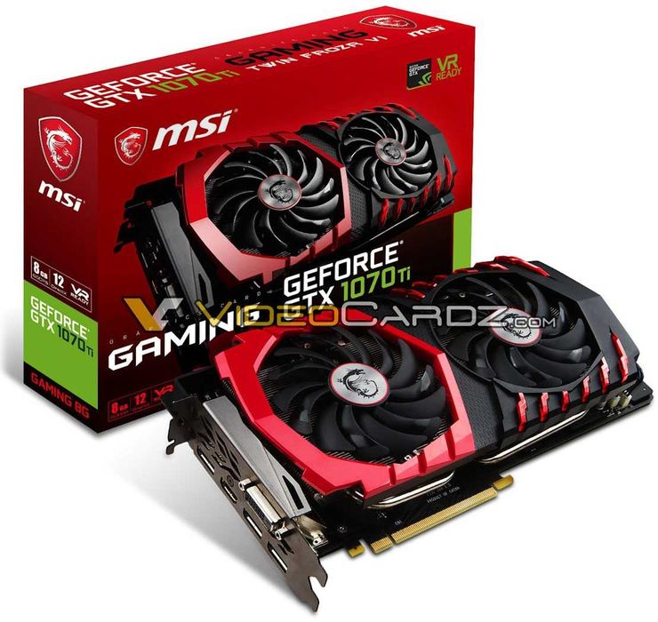 MSI GeForce GTX 1070 Ti Gaming  8GB GDDR5 256bit 12 месеца гаранция.