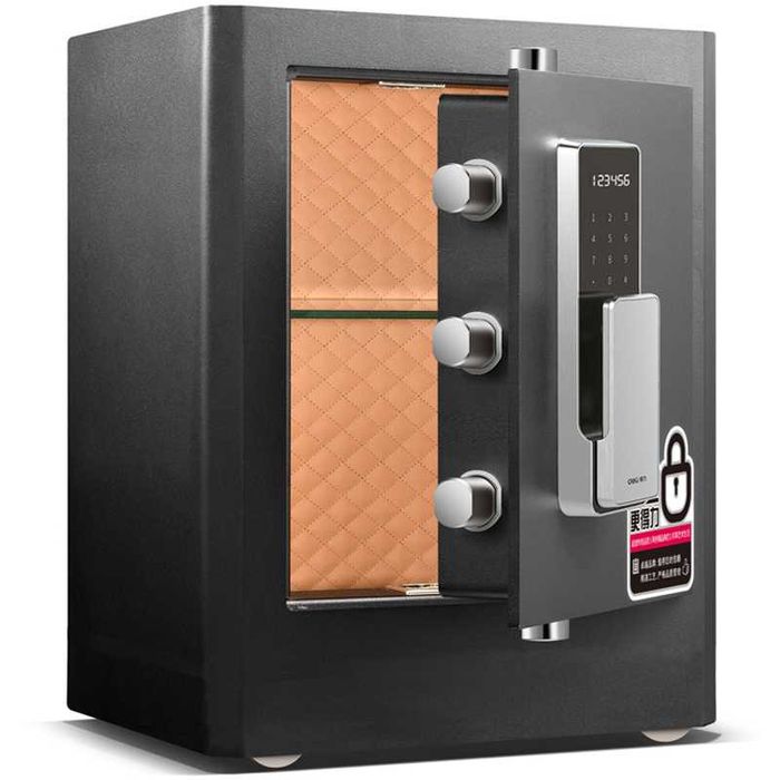 Seyf Deli Сейф Deli 4115G биометрический 510х380х340 56кг Скидки !!!