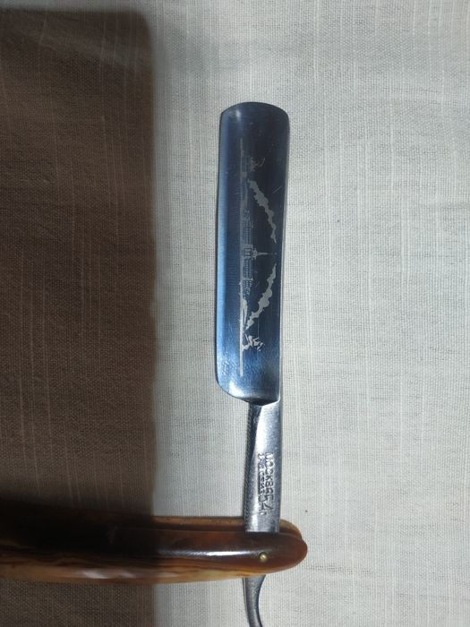 Опасная бритва "Москва", гравюра "Адмиралтейство", в футляре, 1954 г,