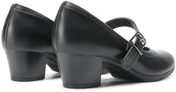 DREAM PAIRS Mary Jane pantofi de damă cu toc gros 38 pe negru
Pantofi