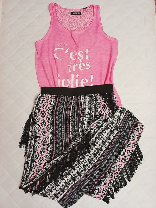 Lot fete 10-12 ani fuste bluze tricouri