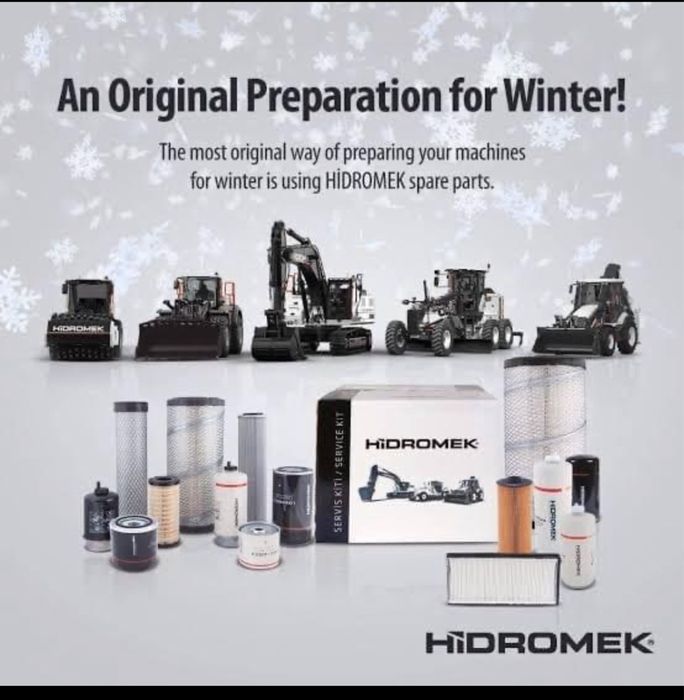 Оригинални резервни части за багери Хидромек Hidromek и JCB