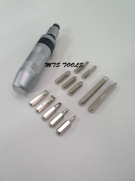 Surubelnita impact set cu biti cuie metalica