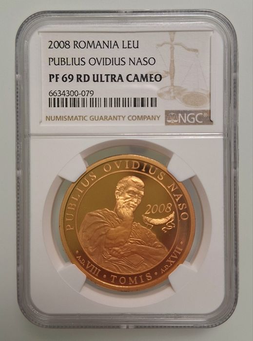 Moneda tombac Publius Ovidius Naso