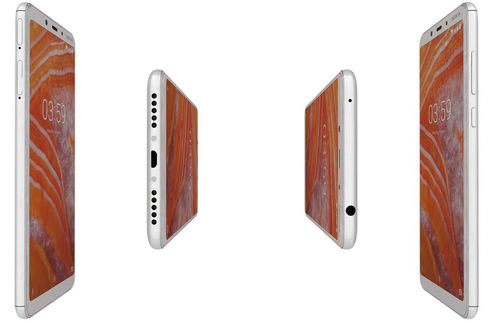 Nokia 3.1 Plus Dual Camera Smartphone 6 инча HD plus Дисплей - 2GB RAM - 16GB Памет - Android One - Бял - Нов