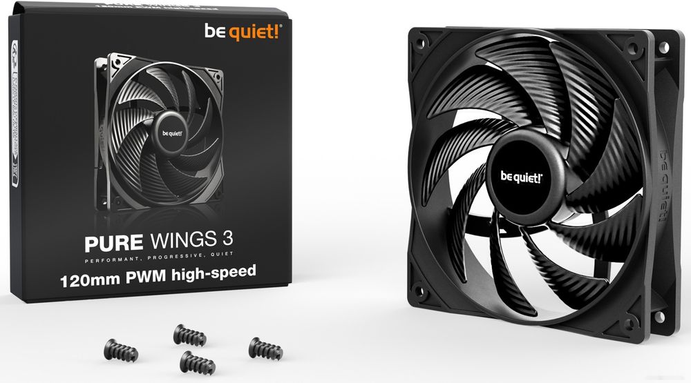 Лучшая цена! be quiet! Pure Wings 3 120mm. Вентилятор для корпуса ПК.