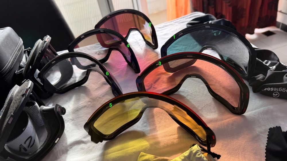 2x ochelari de ski/snowboard Smith 4D Mag cu 3 lentile schimb fiecare