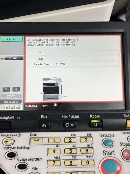 Vand Konica Bizhub c253