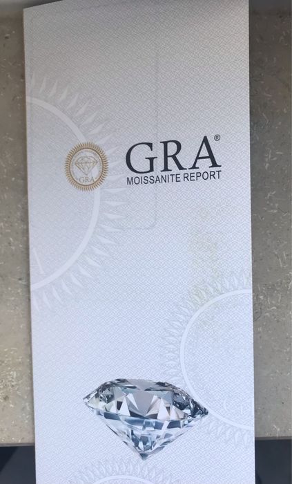 Мойсанит Диамант  5 мм  0.5 карата .
Камъка който