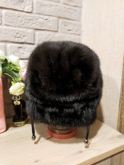 Норковая шапка б/у