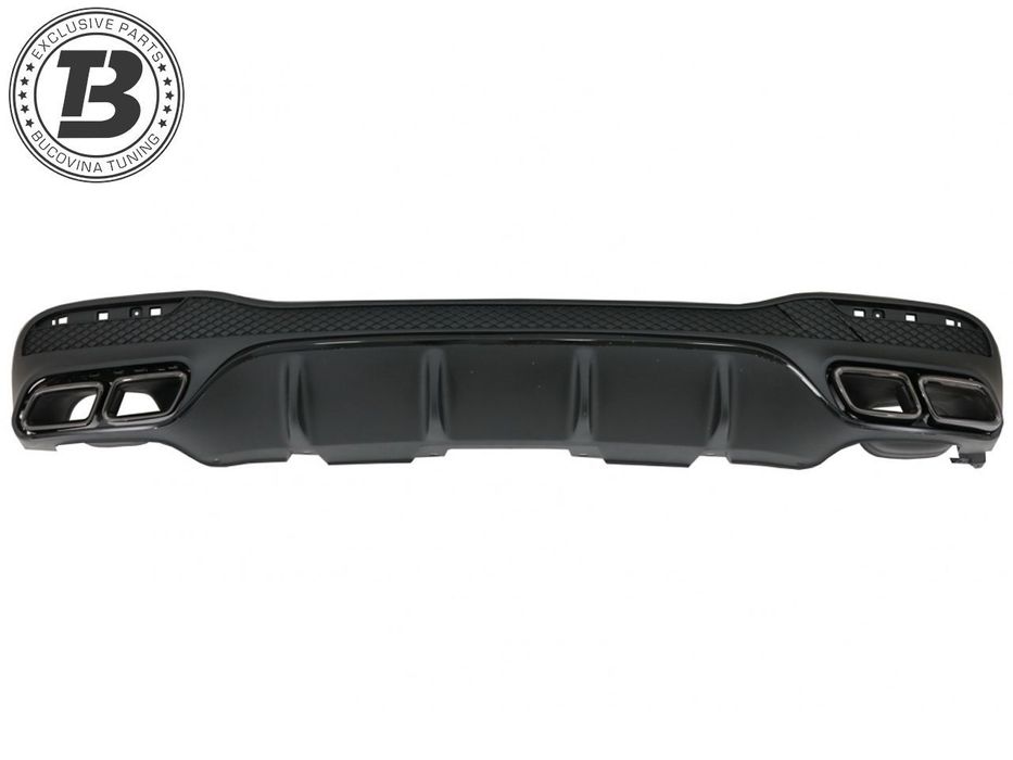 Difuzor Bara Spate cu Ornamente compatibil cu Mercedes GLE SUV W166 AMG