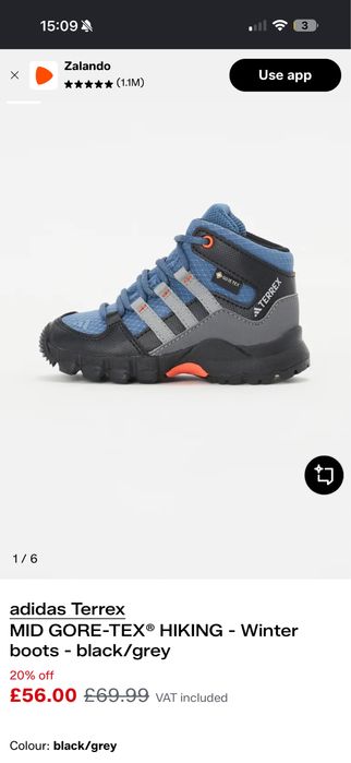 Детски зимни обувки Adidas GORE-TEX Terrex 19