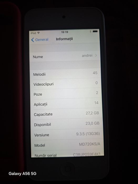 Vand ipod touch 5