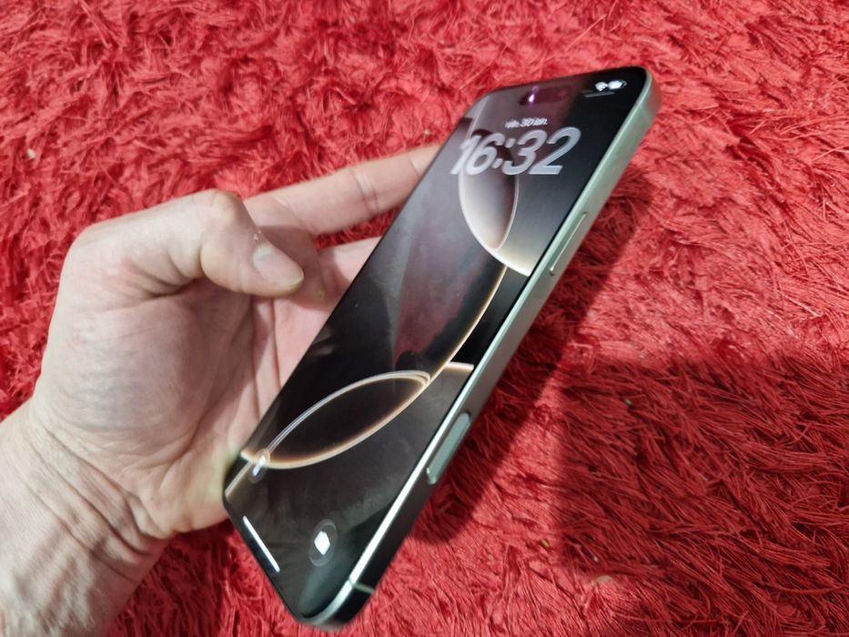 -Iphone 16Pro Max, ca Nou, 256Gb, 8Ram, Natural Titanium, ireprosabil,