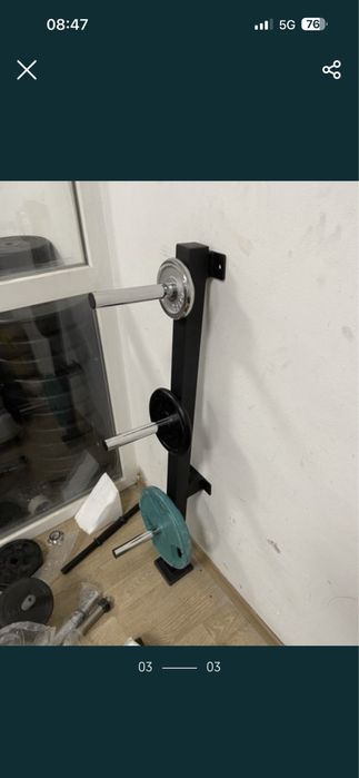 Suport discuri pt gantere si haltere, profesional 30 mm pret 200 ron