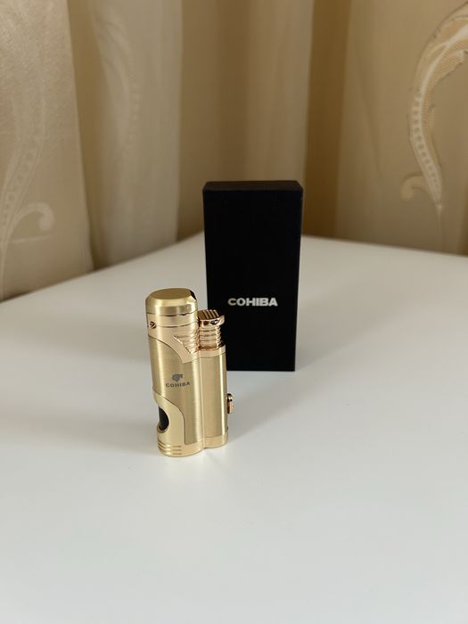 Cohiba запалка за пури с двоен пламък и пънч