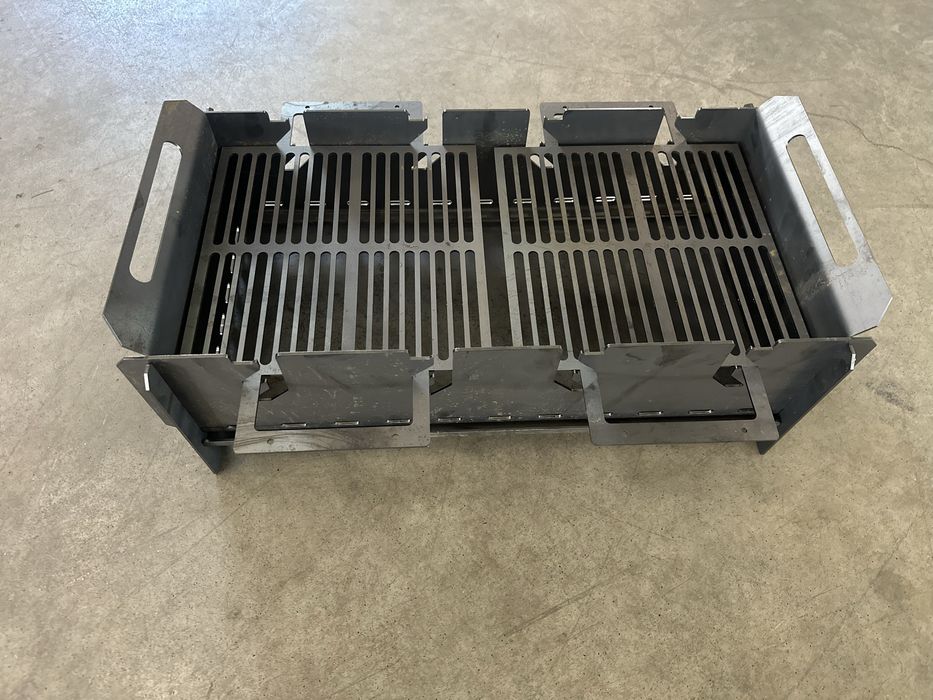 Vand gratar portabil din tabla de 3mm, inaltime ajustabila