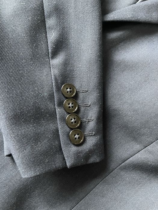 Мъжки костюм Reserved, EUR 54, slimfit, син, 3 копчета, вискоза