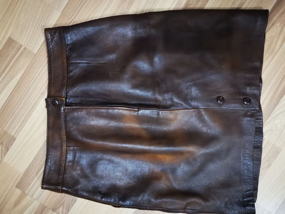 Fuste mini din piele fina