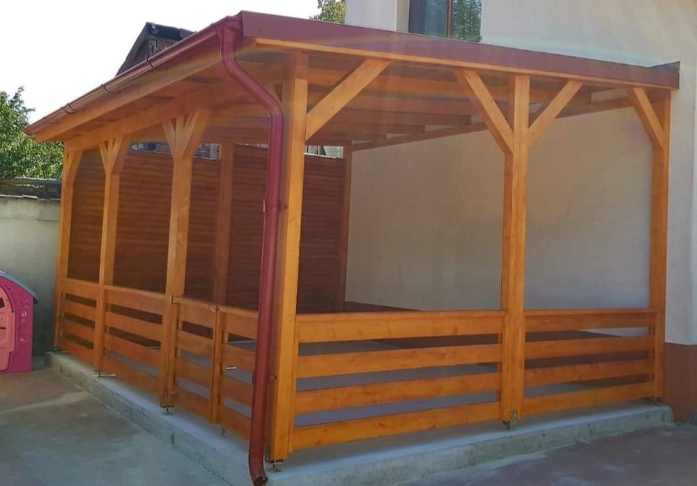 Terase din lemn
-foișoare la comanda
-pergole modele moderne
-leagăne din lemn sau metal
-gard confecționat din lemn
-asteriala (plata) din lemn sau t