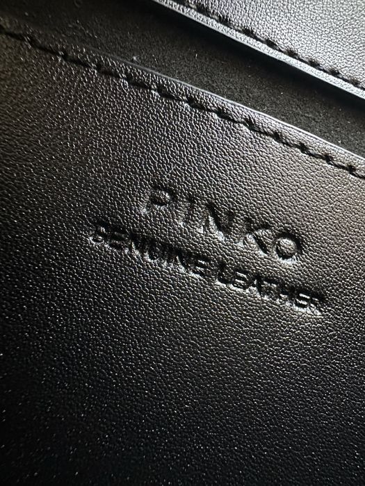 Чисто нова Чанта и колан Pinko Love Mini Icon в черен цвят