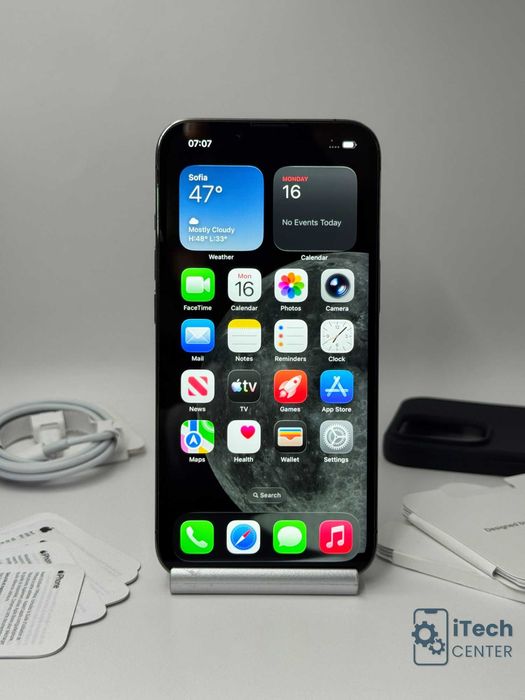 iPhone 13 Pro, 128GB, Graphite, 100% батерия, КАТО НОВ, ГАРАНЦИЯ!